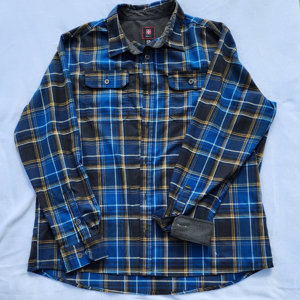 Plaid Button-Up Shirt